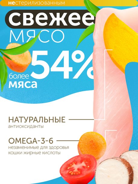 Сухой корм Formula Natural Fresh Meat (для взрослых кошек) с курицей, зеленым чаем и розмарином, 80 г