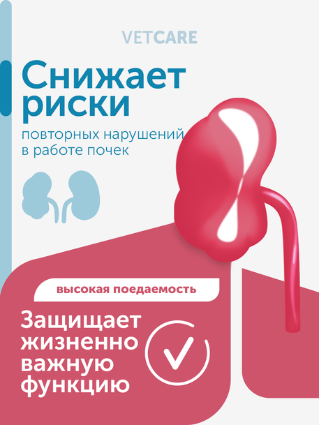 Сухой корм для кошек Formula Natural VET CARE RENAL, диетический, при хроническом заболевании почек, 80 гр