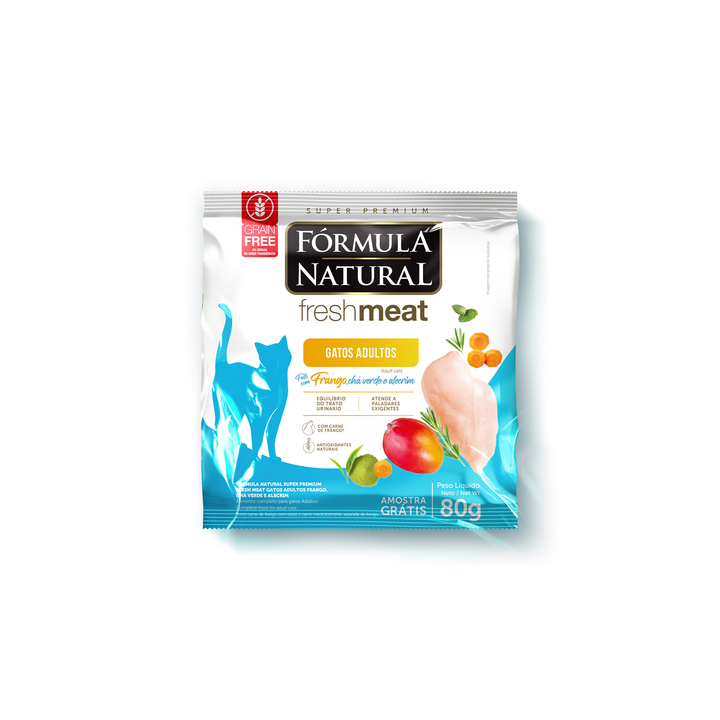 Сухой корм Formula Natural Fresh Meat (для взрослых кошек) с курицей, зеленым чаем и розмарином, 80 г