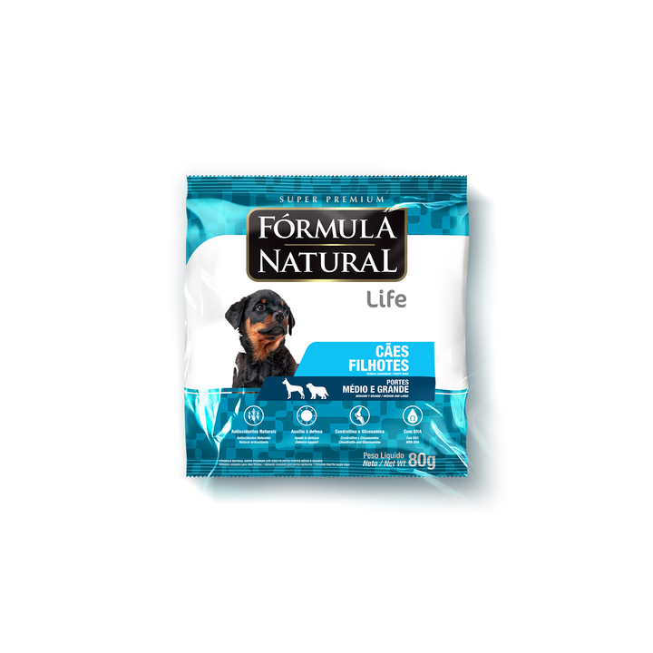 Сухой корм Formula Natural Life (для щенков средних и больших пород), 80 г