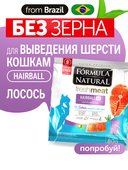 Сухой корм Formula Natural Fresh Meat Hairball (для взрослых кошек) с лососем, морковью и алоэ вера, 80 г