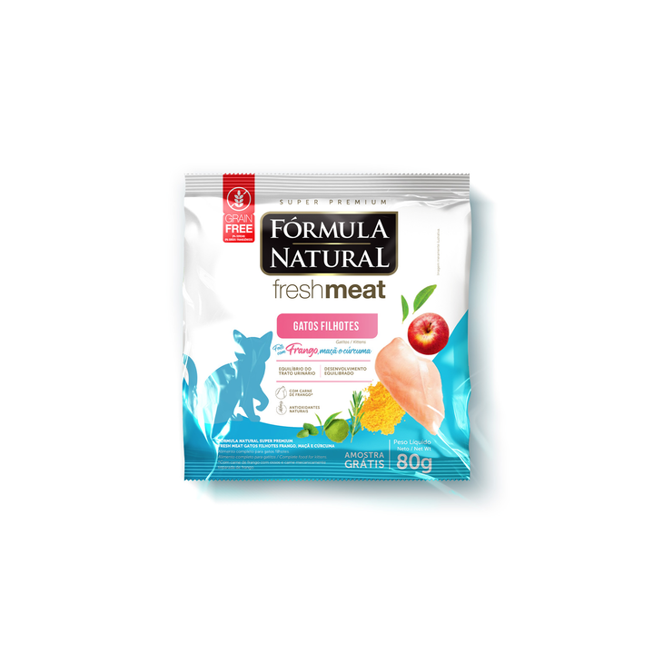 Сухой корм Formula Natural Fresh Meat (для котят) с курицей, яблоком и куркумой, 80 г
